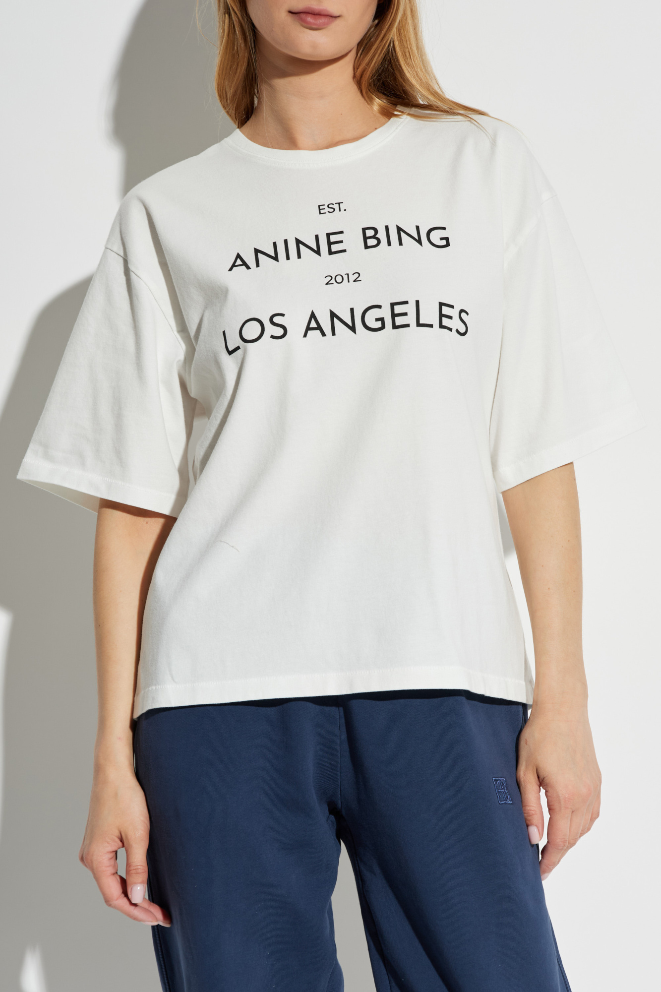 Anine Bing T-shirt `Rudy` | Women's Clothing | Vitkac